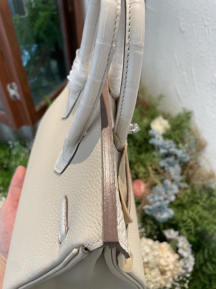 Birkin 25 Touch Togo-Crocodile“25*20*13CM”-0043=
