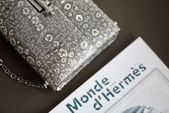 Verrou Mini Bag Lizard“17*12*6CM”-0033=