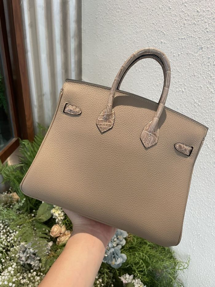 Birkin 25 Touch Togo-Crocodile“25*20*13CM”-0043=
