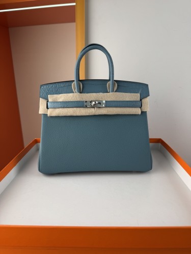 Birkin Touch Togo-Crocodile“25*20*13CM” -0043=