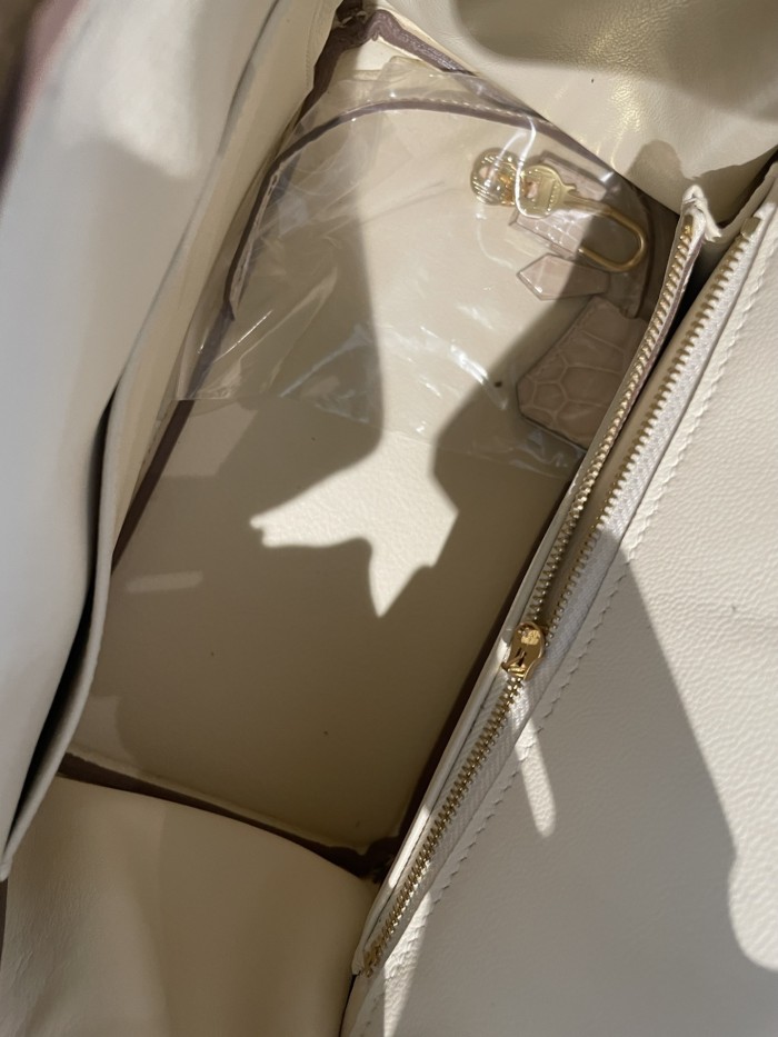 Birkin 25 Touch Togo-Crocodile“25*20*13CM”-0043=