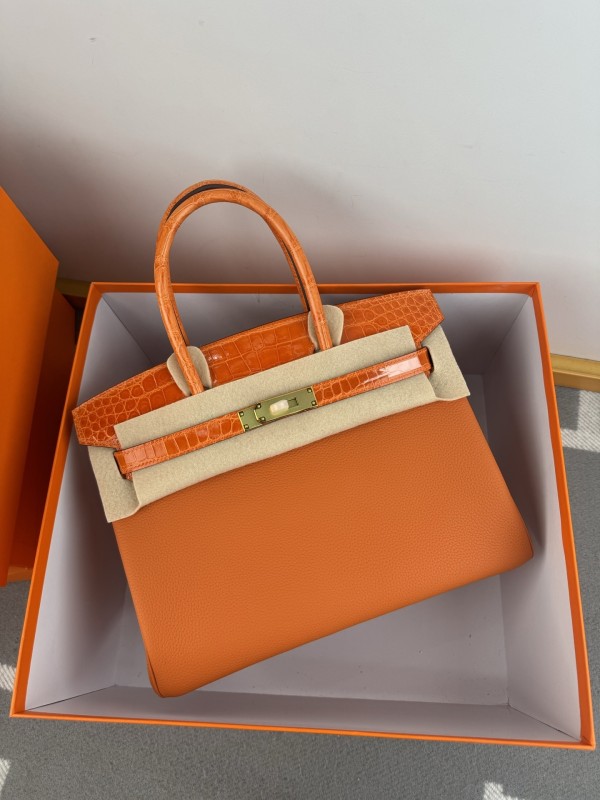Birkin 30 Touch Togo-Crocodile“30*22*16CM”-0063=