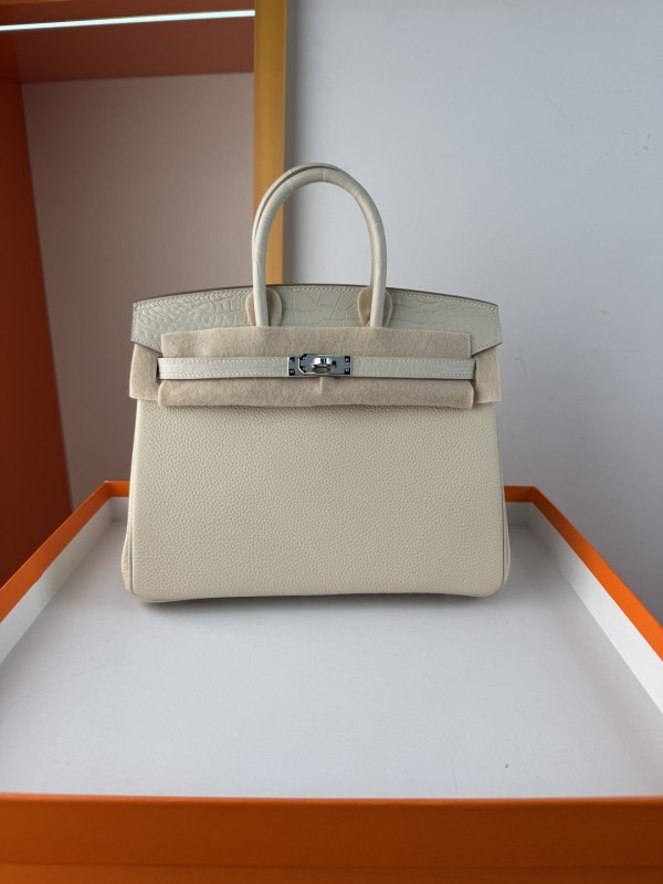 Birkin Touch Togo-Crocodile“25*20*13CM” -0043=