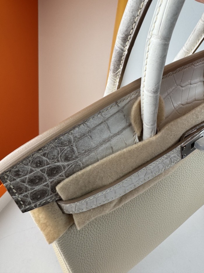 Birkin 25 Touch Togo-Crocodile“25*20*13CM”-0083=