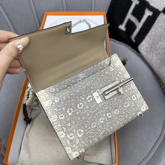 Verrou Mini Bag Lizard“17*12*6CM”-0033=