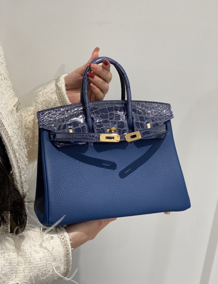 Birkin 25 Touch Togo-Niloticus Crocodile“25*20*13CM”-0043=