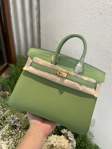 Birkin Touch Togo-Crocodile“25*20*13CM”0043=