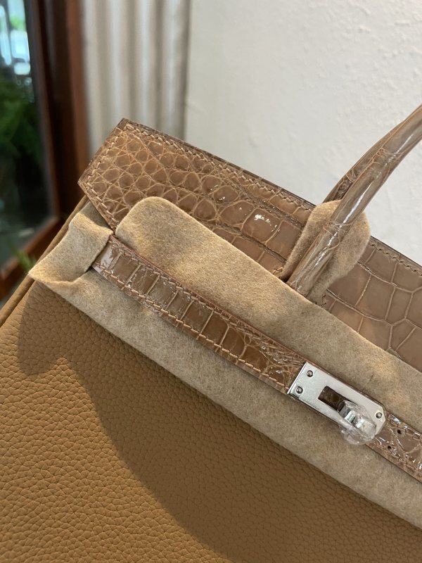 Birkin 25 Touch Togo-Crocodile“25*20*13CM”-0043=