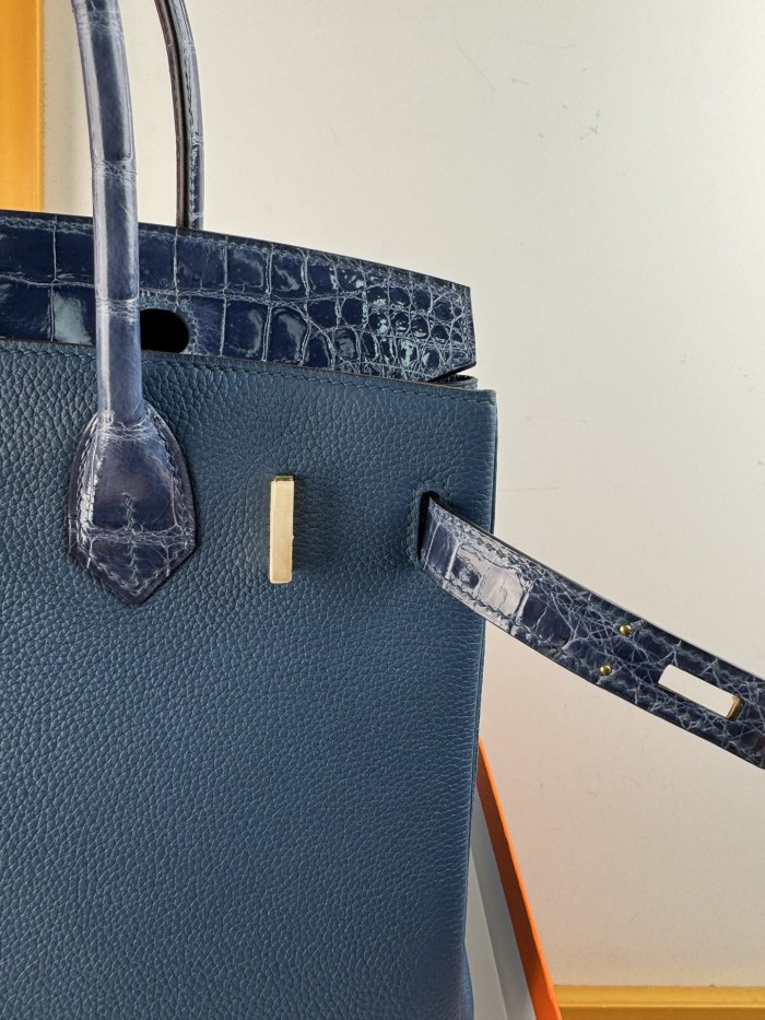 Birkin 30 Touch Togo-Crocodile“30*22*16CM”-0063=