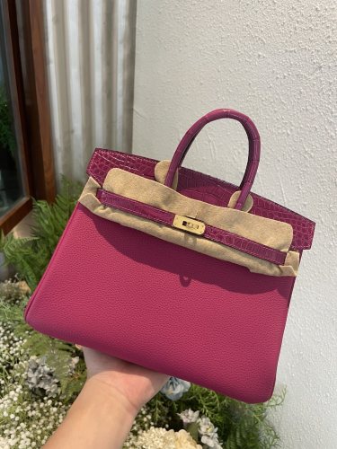 Birkin Touch Togo-Crocodile“25*20*13CM”0043=
