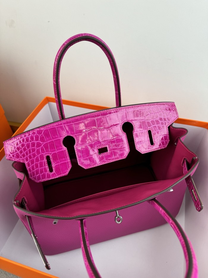 Birkin 30 Touch Togo-Crocodile“30*22*16CM”-0063=