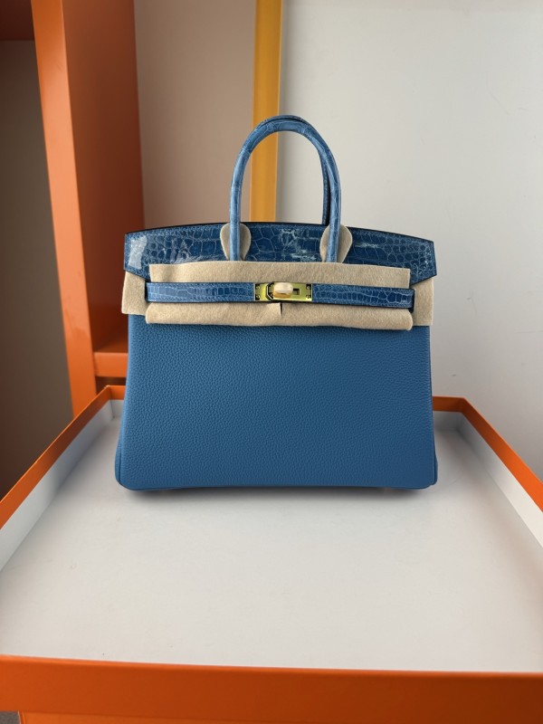 Birkin Touch Togo-Crocodile“25*20*13CM” -0043=