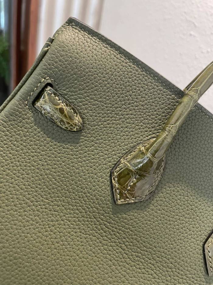 Birkin Touch Togo-Crocodile“25*20*13CM”0043=