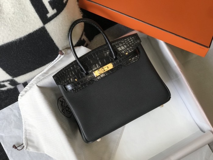 Birkin Touch Togo-Crocodile“25*20*13CM”0043=