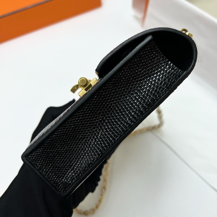 Verrou Mini Bag Lizard“17*12*6CM”-0033=