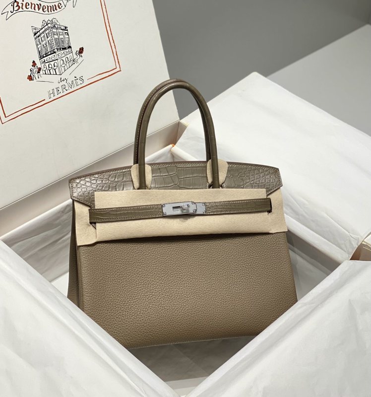 Birkin 30 Touch Togo-Matte Alligator“30*22*16CM”-0063=