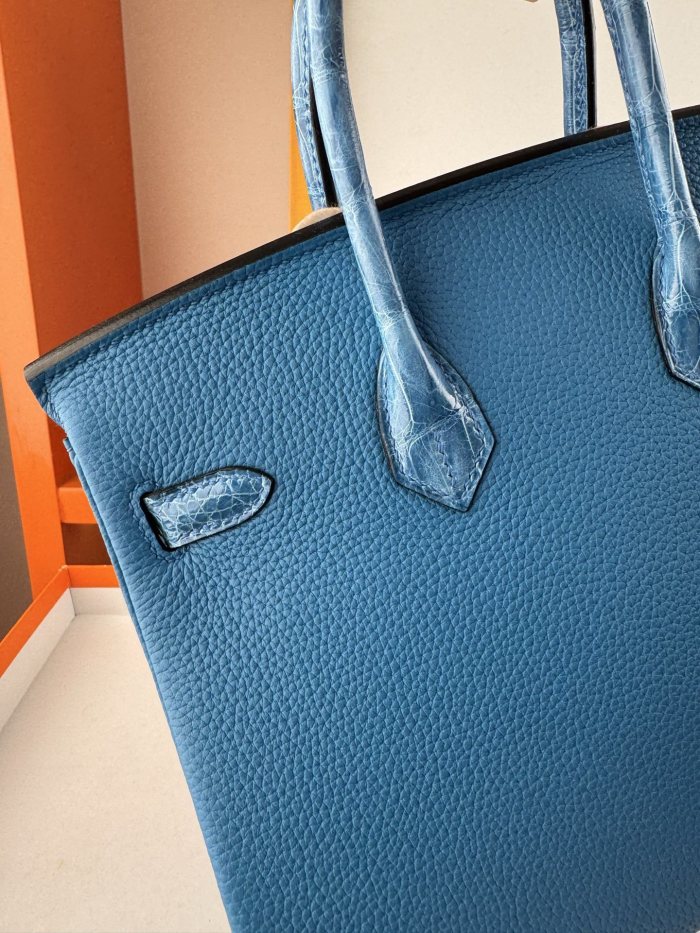 Birkin Touch Togo-Crocodile“25*20*13CM” -0043=