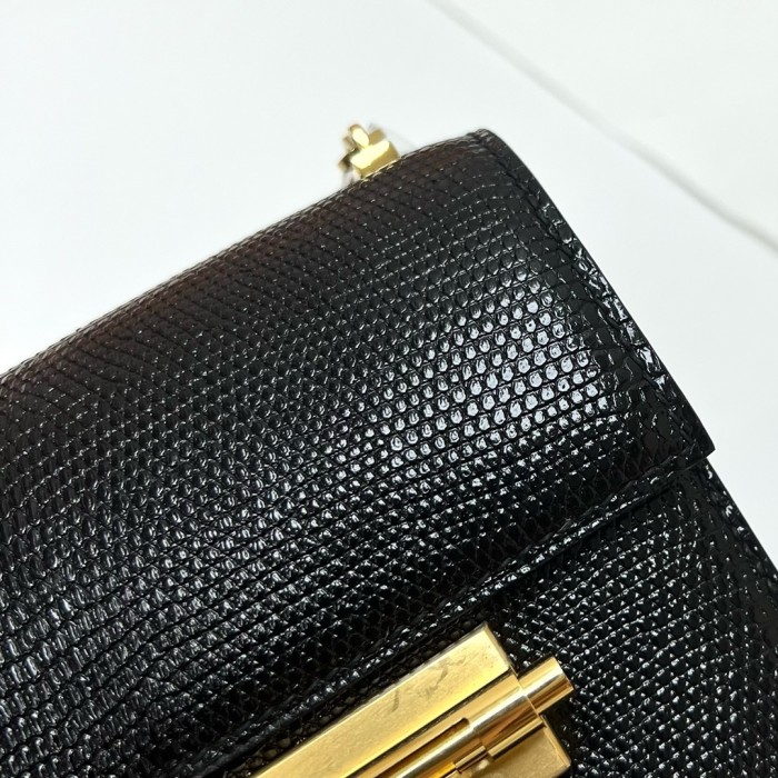 Verrou Mini Bag Lizard“17*12*6CM”-0033=
