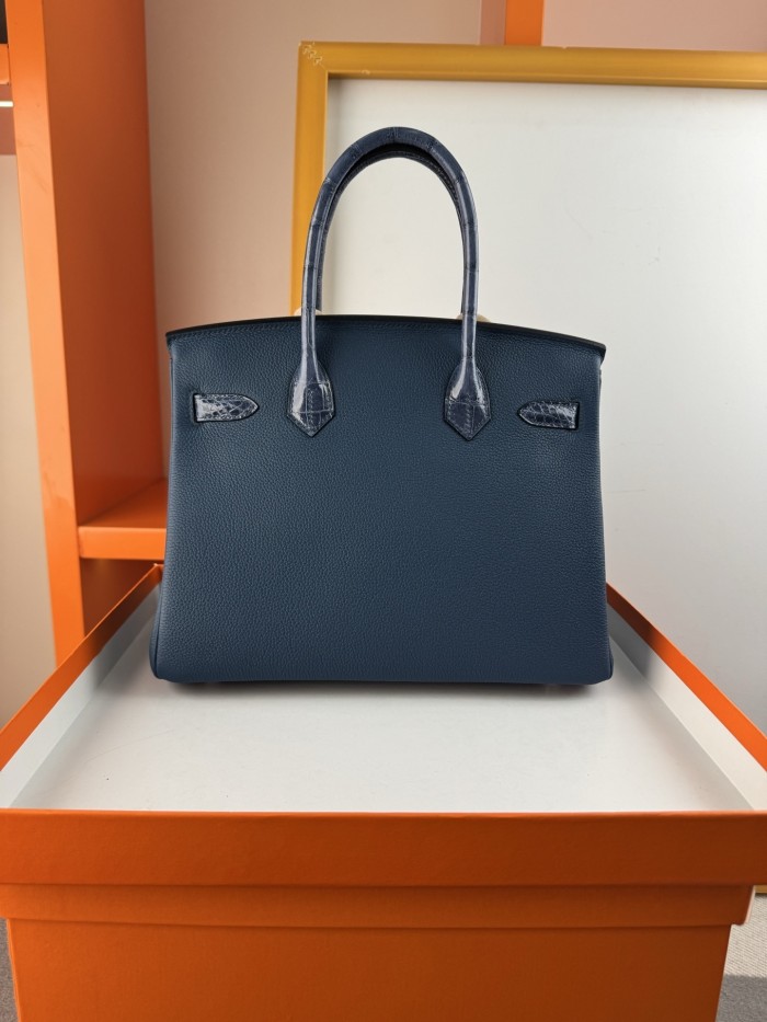 Birkin 30 Touch Togo-Crocodile“30*22*16CM”-0063=