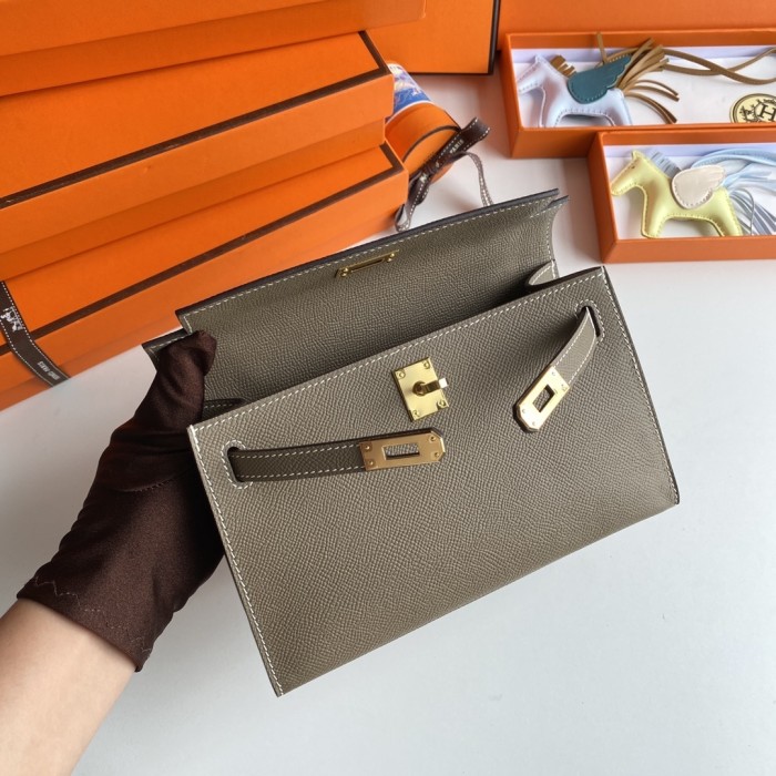 Kelly Pochette Epsom“22*14*7CM”-038=