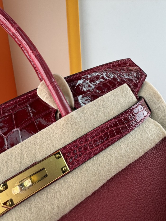 Birkin 30 Touch Togo-Crocodile“30*22*16CM”-0063=