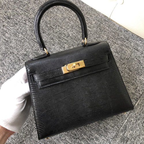 Kelly 20 Lizard Leather“20*16*9CM”-0051=