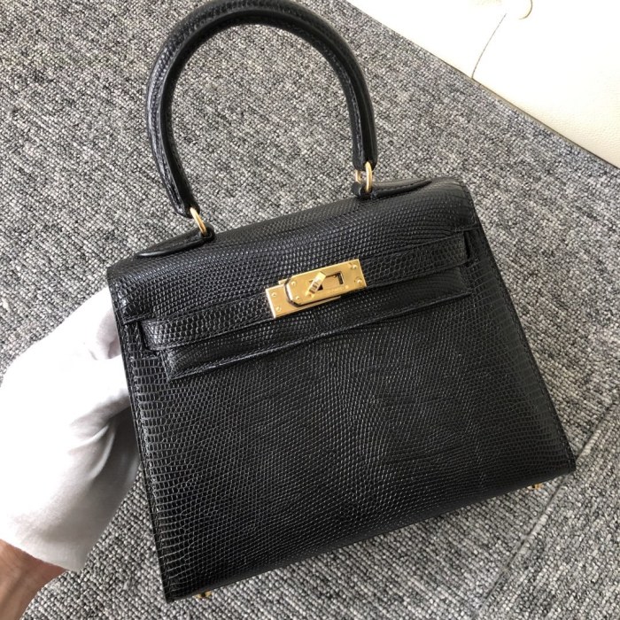 Kelly 20 Lizard Leather“20*16*9CM”-0051=