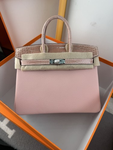 Birkin Touch Togo-Crocodile“25*20*13CM” -0043=