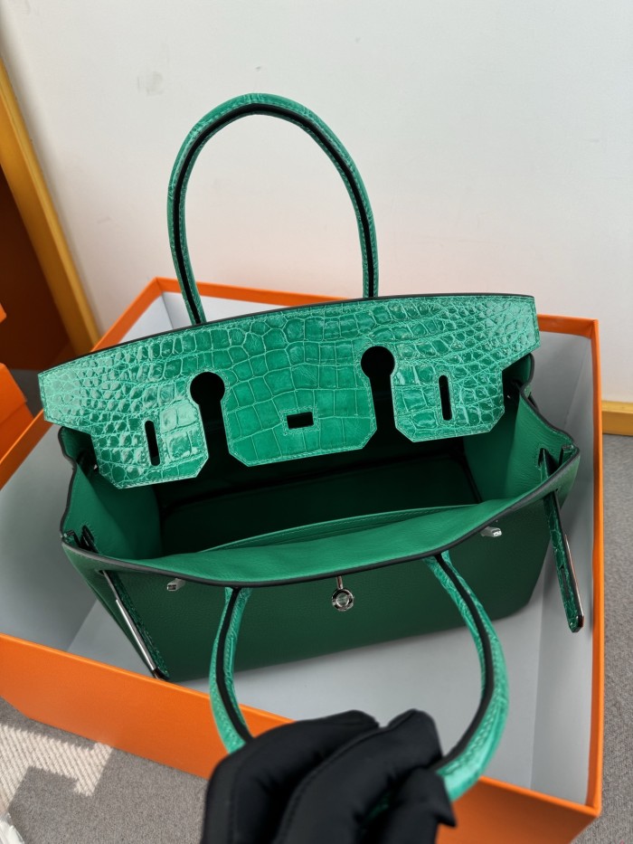 Birkin 30 Touch Togo-Crocodile“30*22*16CM”-0063=