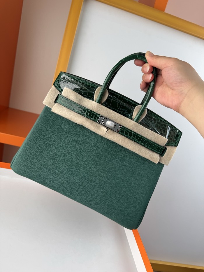 Birkin Touch Togo-Crocodile“25*20*13CM” -0043=