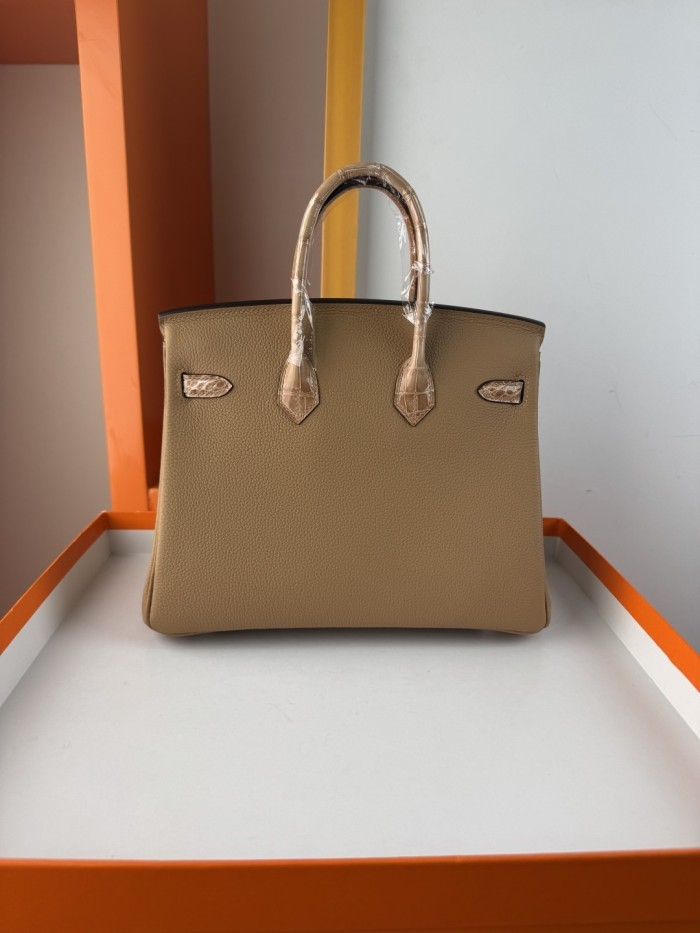 Birkin Touch Togo-Crocodile“25*20*13CM” -0043=
