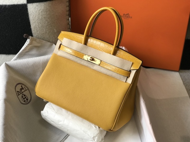 Birkin Touch Togo-Crocodile“30*22*16CM”-0063=