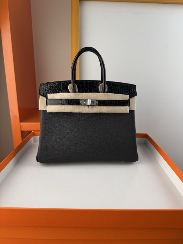 Birkin Touch Togo-Crocodile“25*20*13CM” -0043=