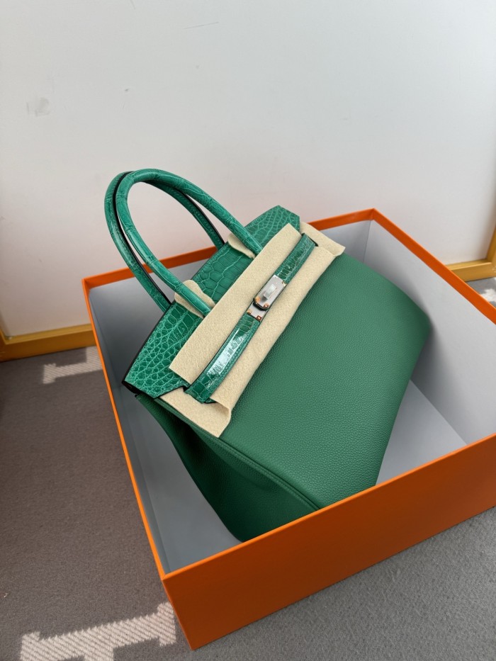Birkin 30 Touch Togo-Crocodile“30*22*16CM”-0063=