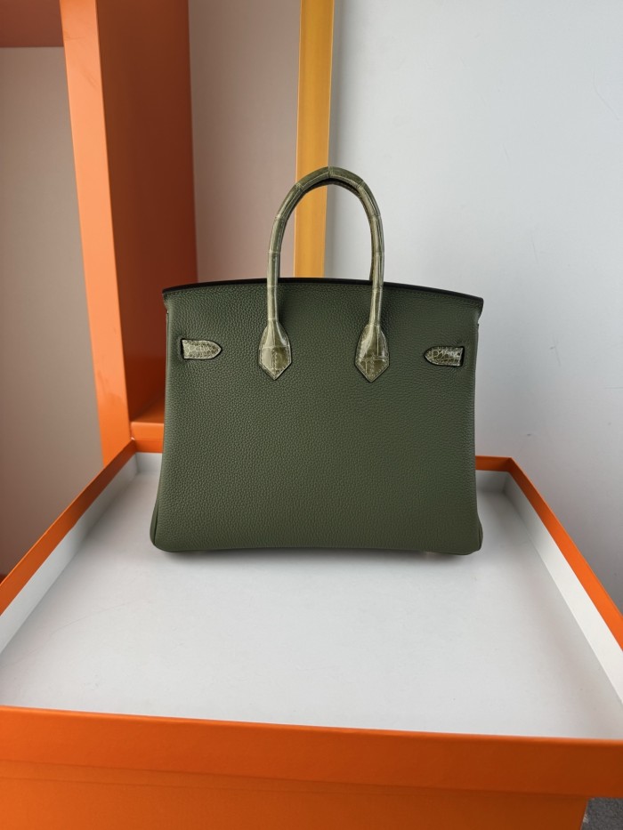 Birkin Touch Togo-Crocodile“25*20*13CM” -0043=