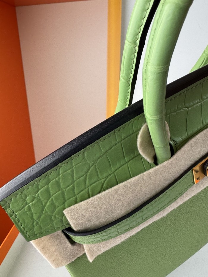 Birkin Touch Togo-Crocodile“25*20*13CM” -0043=
