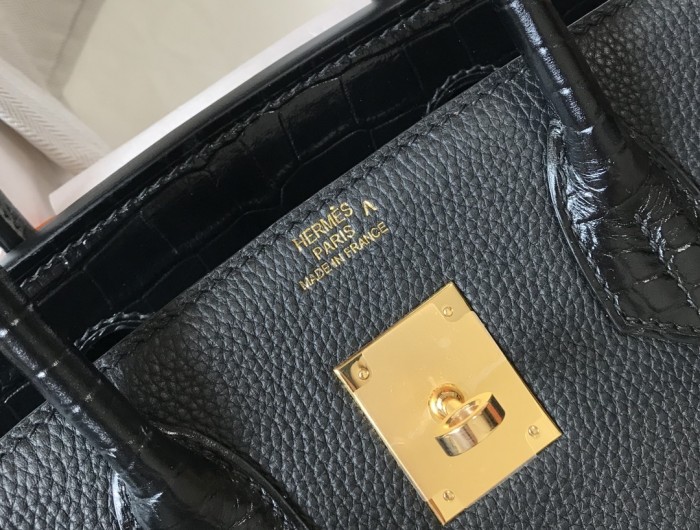 Birkin Touch Togo-Crocodile“25*20*13CM”0043=