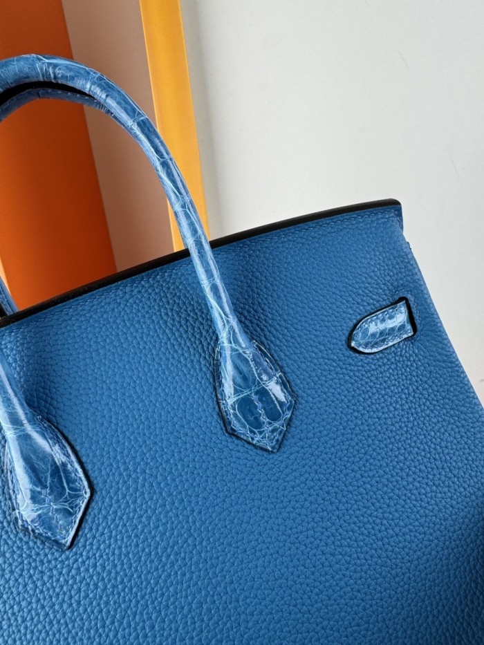 Birkin Touch Togo-Crocodile“25*20*13CM” -0043=