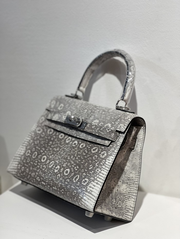Kelly 20 Lizard Leather“20*16*9CM”-0051=