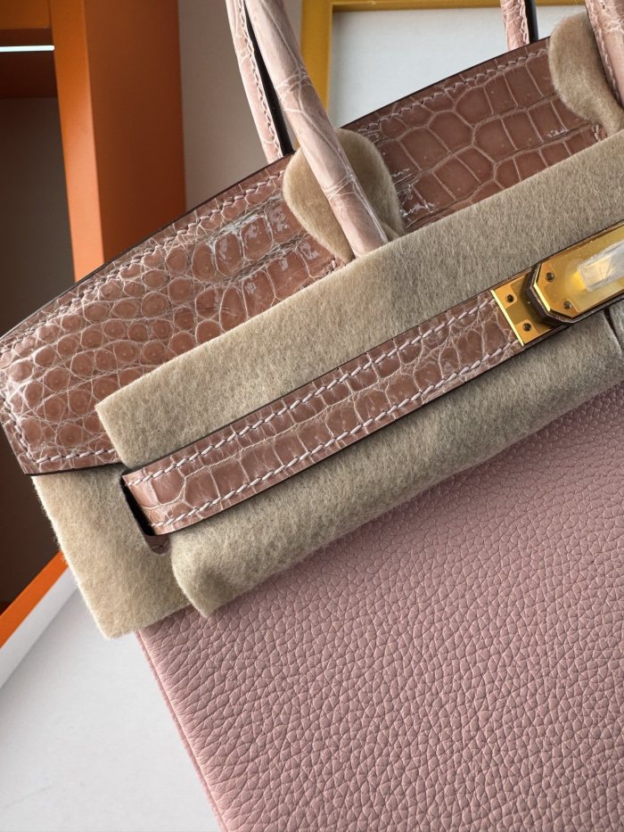 Birkin Touch Togo-Crocodile“25*20*13CM” -0043=