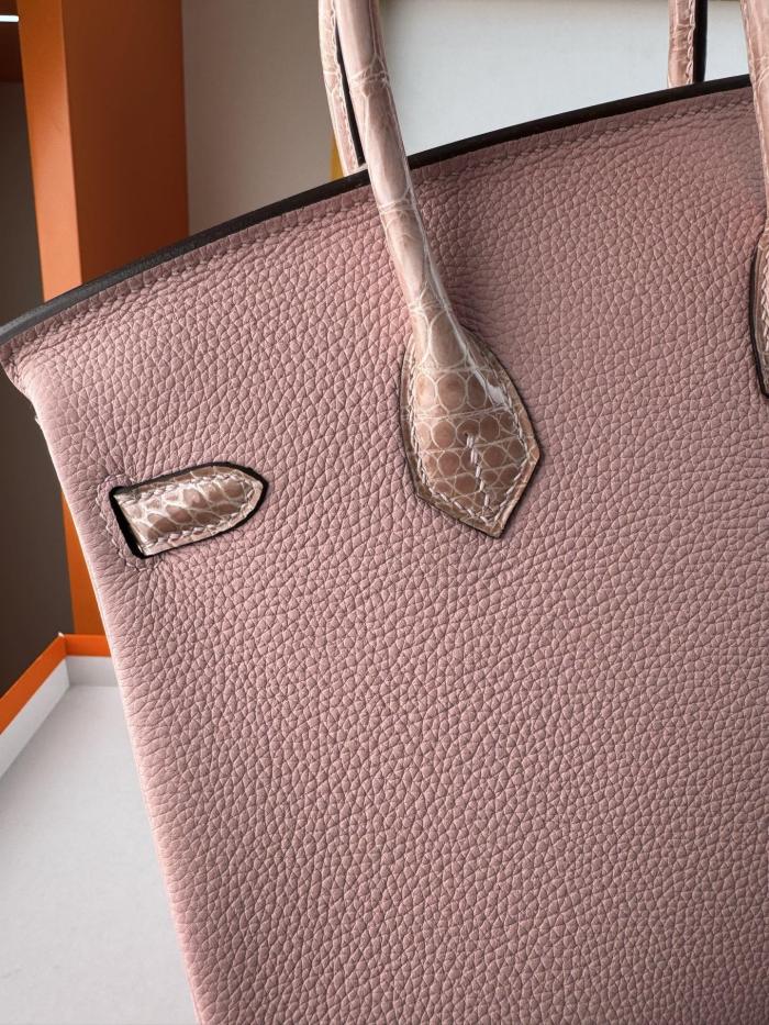 Birkin Touch Togo-Crocodile“25*20*13CM” -0043=