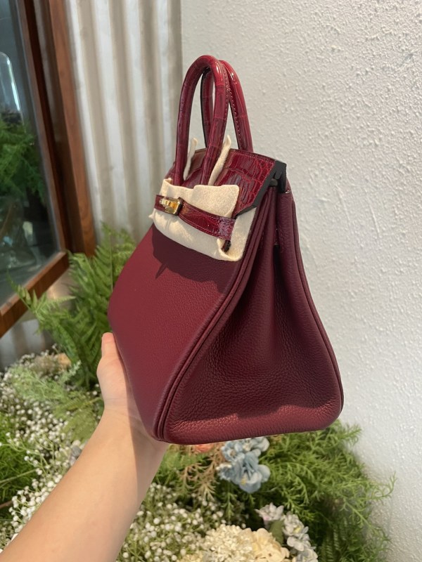 Birkin Touch Togo-Crocodile“30*22*16CM”-0063=