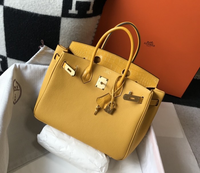 Birkin Touch Togo-Crocodile“25*20*13CM”0043=
