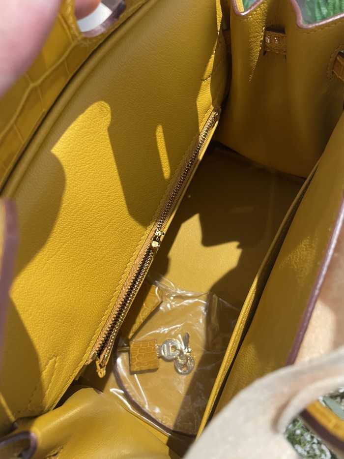 Birkin Touch Togo-Crocodile“25*20*13CM”0043=