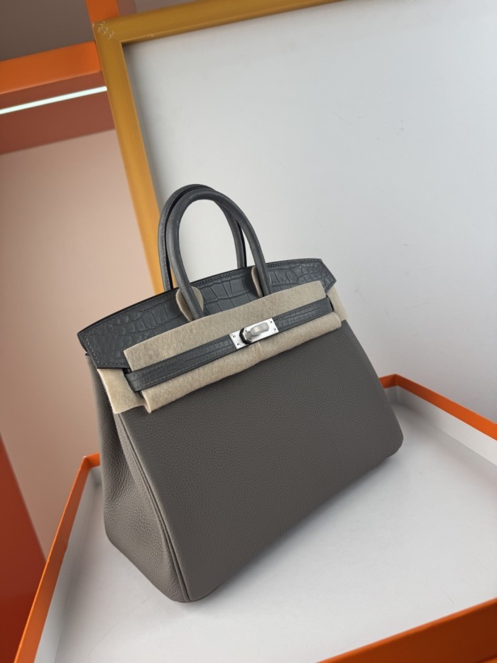 Birkin Touch Togo-Crocodile“25*20*13CM” -0043=