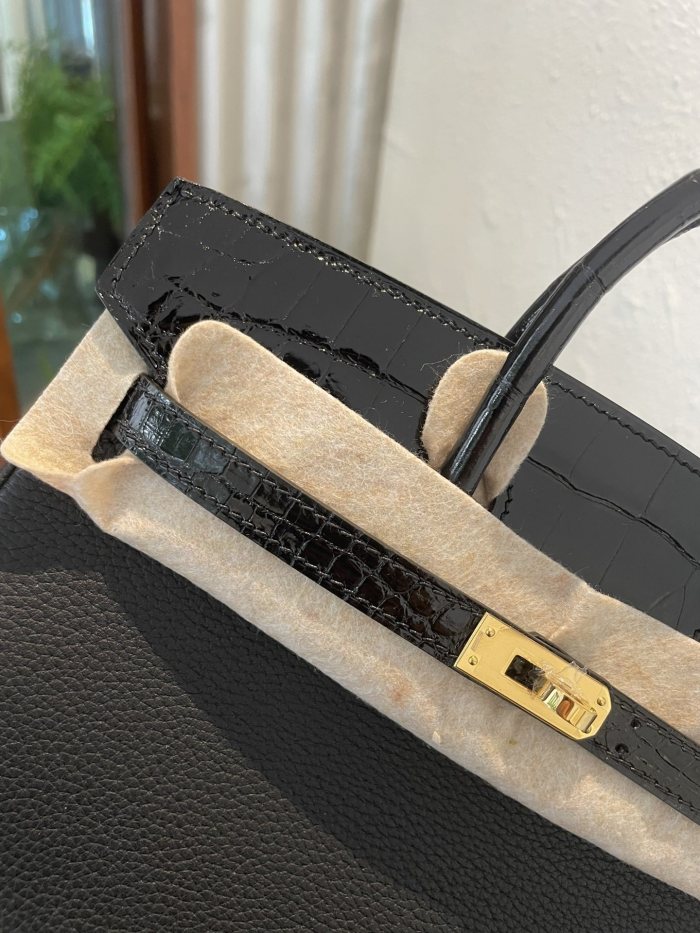 Birkin Touch Togo-Crocodile“30*22*16CM”-0063=