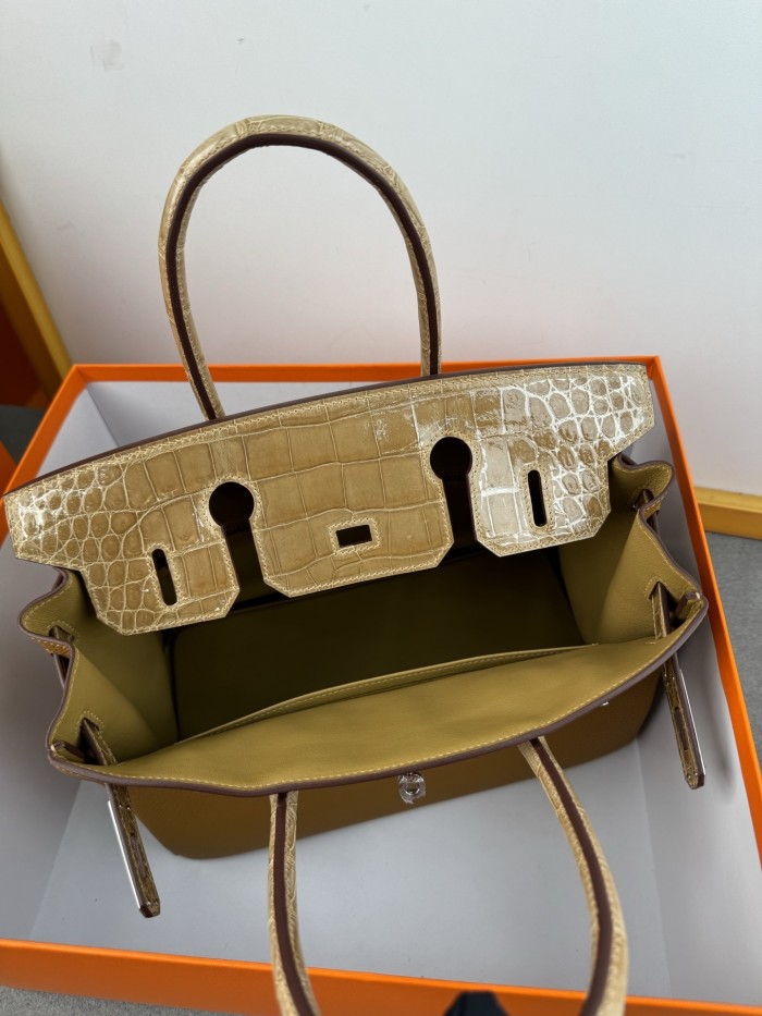 Birkin 30 Touch Togo-Crocodile“30*22*16CM”-0063=