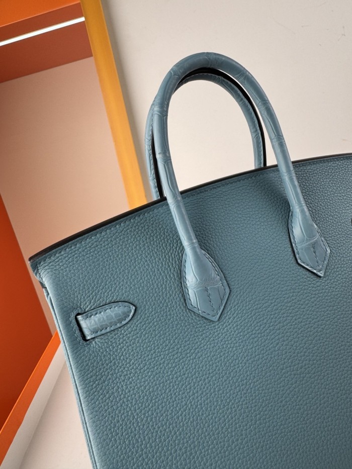 Birkin Touch Togo-Crocodile“25*20*13CM” -0043=