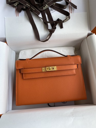 Kelly Pochette Epsom“22*14*7CM”-038=