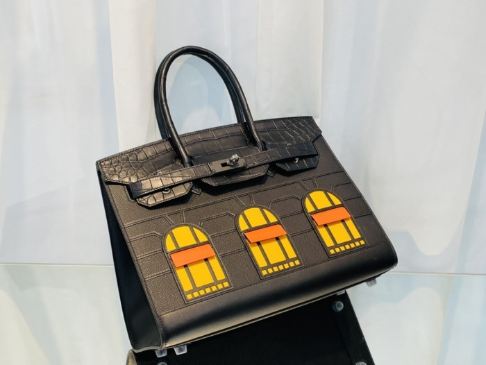 Birkin 25 Fabourg“25*20*13CM”-0083=